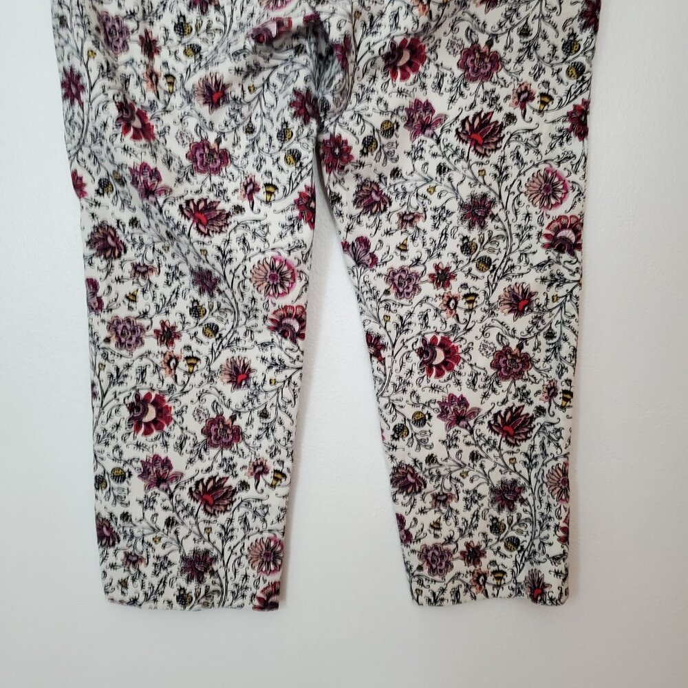 Loft Women's Ankle Pants Size 14 Floral The Riviera Pant - Picture 11 of 11